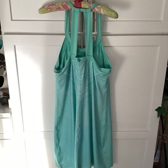 prAna Succulent Green Synergy Cantonese Dress Sz XL - Picture 6 of 12